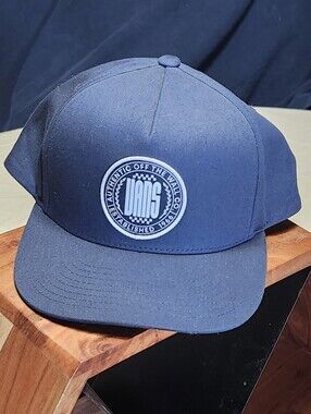 Vans Authentic Off The Wall Snapback Hat In Steel Blue -  One Size Fits All.
